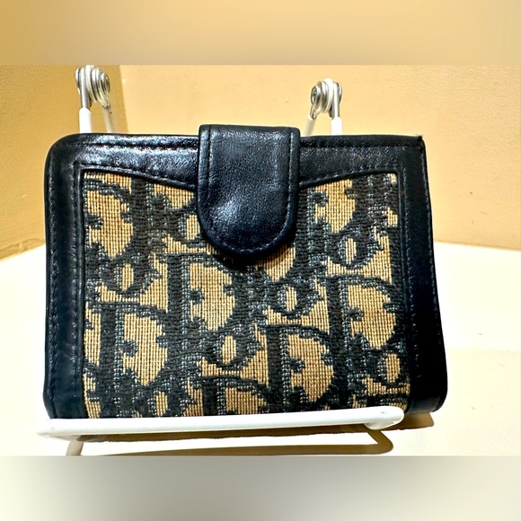 Vintage Christian Dior Trotter Pattern Kisslock Wallet - Picture 1 of 9